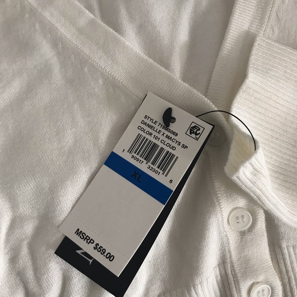 Danielle Bernstein Puff Sleeve Cardi NWT - Picture 6 of 6